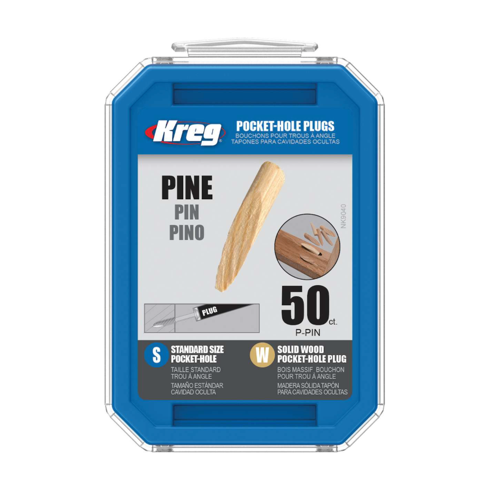 Pluggen van massief hout met zakgat Pijnboom - 50 Count