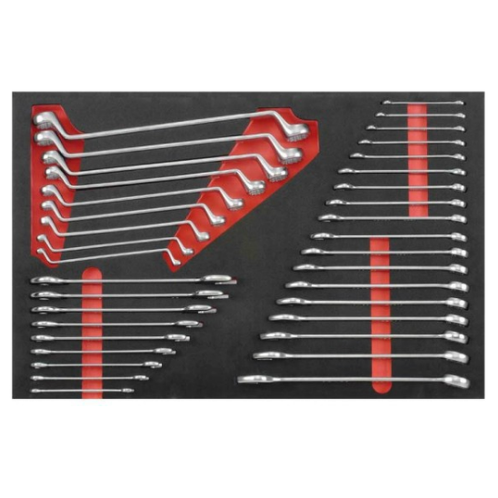 Red 8-drawer trolley with 193pc tools (EVA)