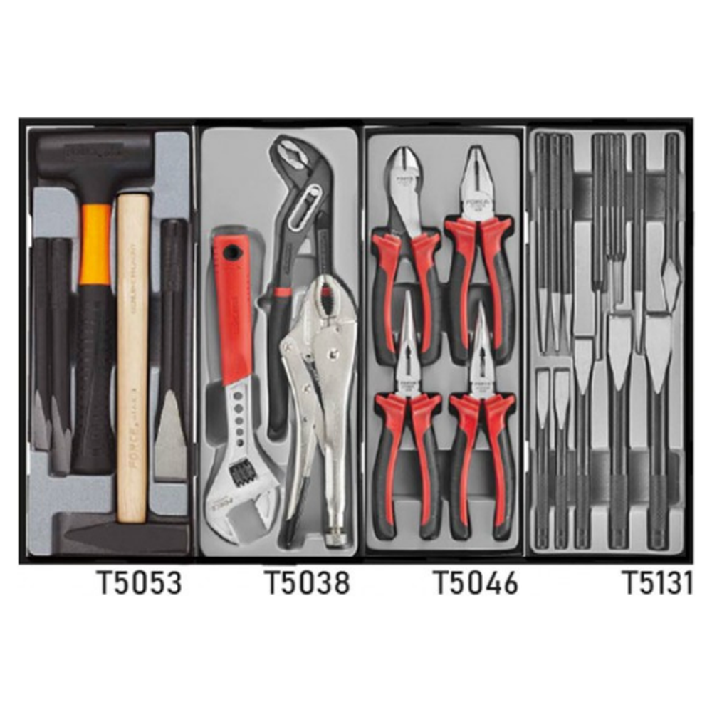 Red 8-drawer trolley with 325pc tools (S&M)