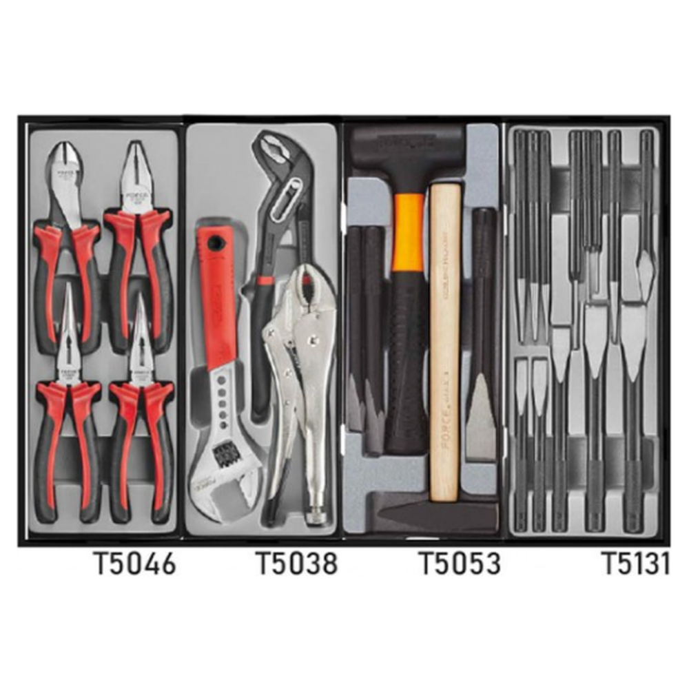 Red 8-drawer trolley with 376pc tools