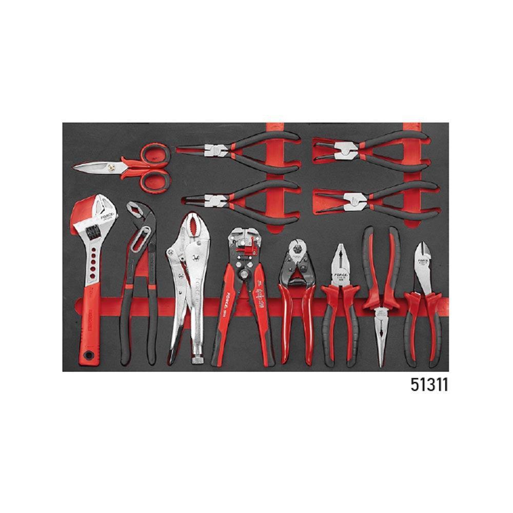 Rode Gereedschapswagen 8-lades met 326-delig gereedschap (EVA)