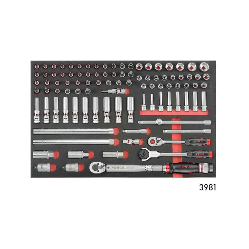 Rode Gereedschapswagen 8-lades met 405-delig gereedschap (EVA)