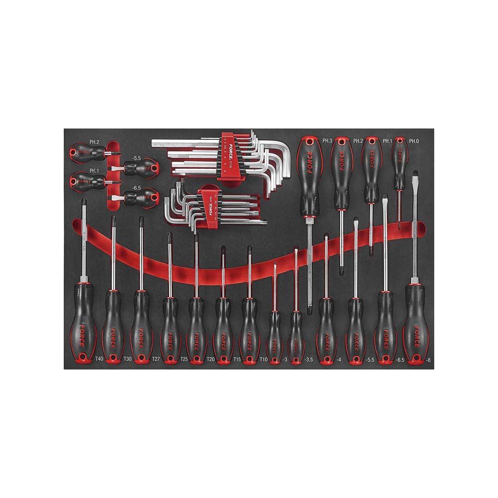 Rode Gereedschapswagen 8-lades met 512-delig gereedschap (EVA)