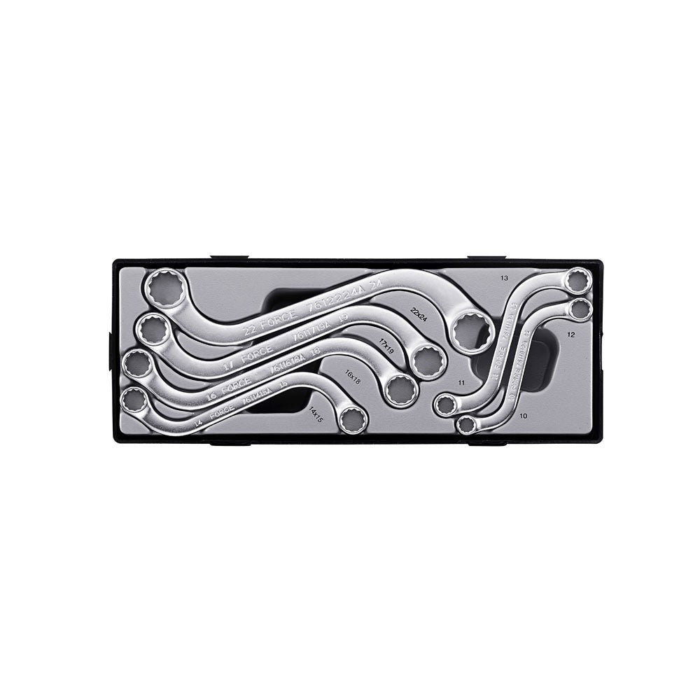 S-vormige ringsleutelset 6 delig