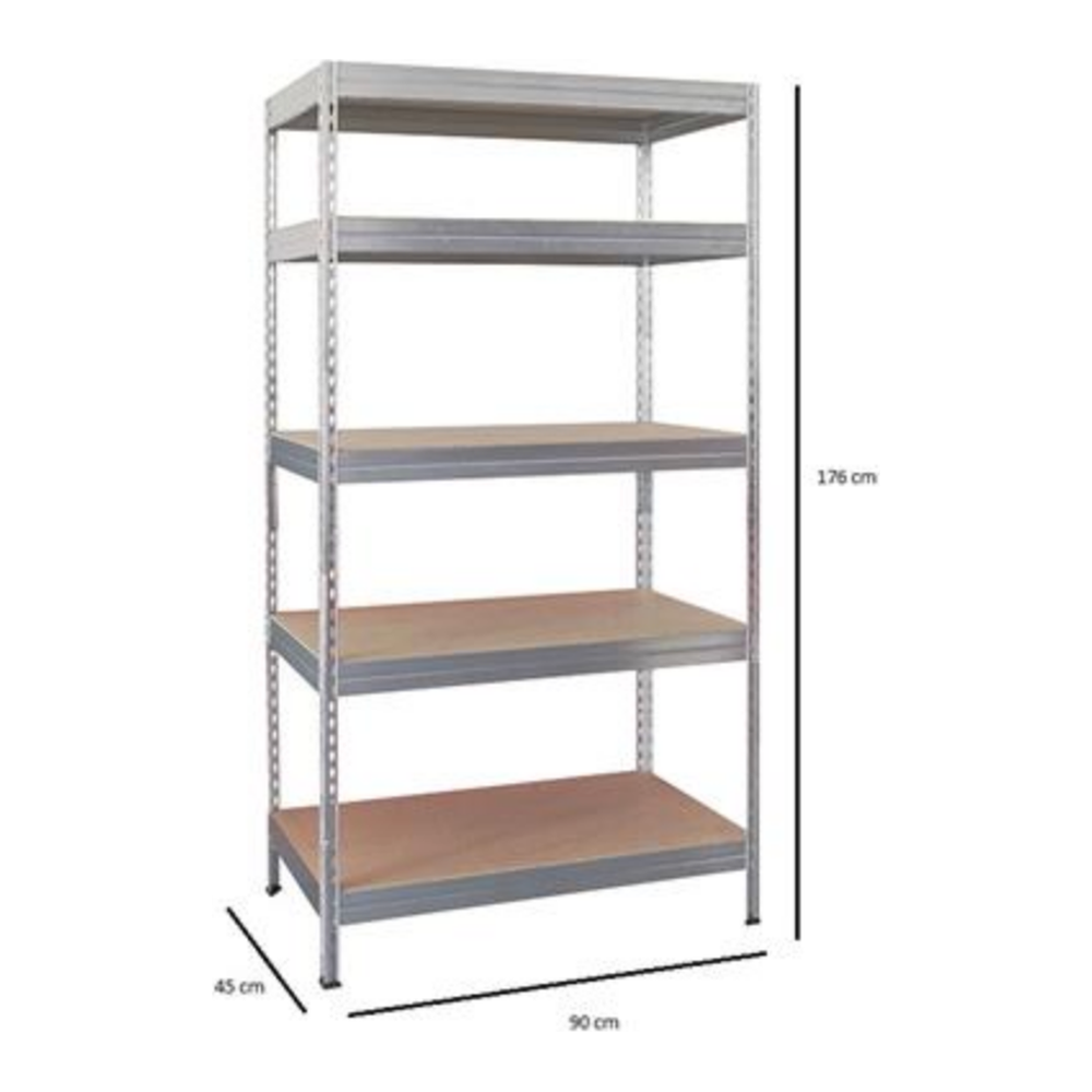 STELLING MET 5 HOUTEN LEGBORDEN