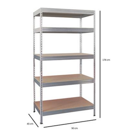 STELLING MET 5 HOUTEN LEGBORDEN