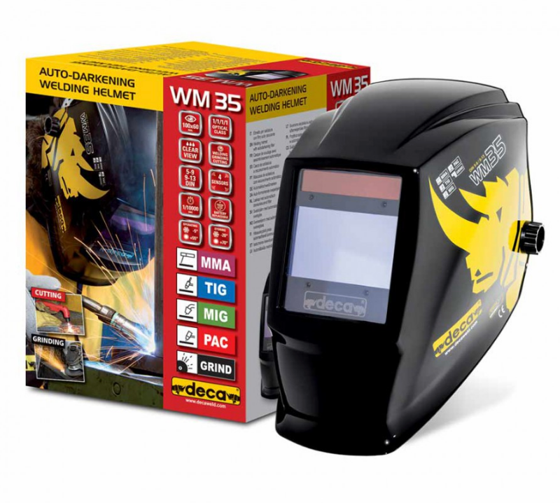 WM35 LCD welding helmet DIN 9>13