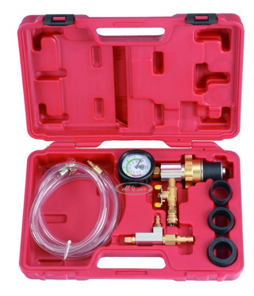 Cooling system vacuum purge &amp; refill kit
