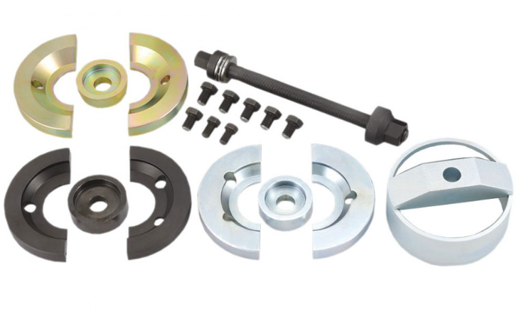 Universal wheel bearing mounting set for HBU 2.1 wheel bearings of VAG models.