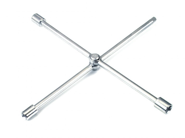 Foldable cross handle socket wrench 16"
