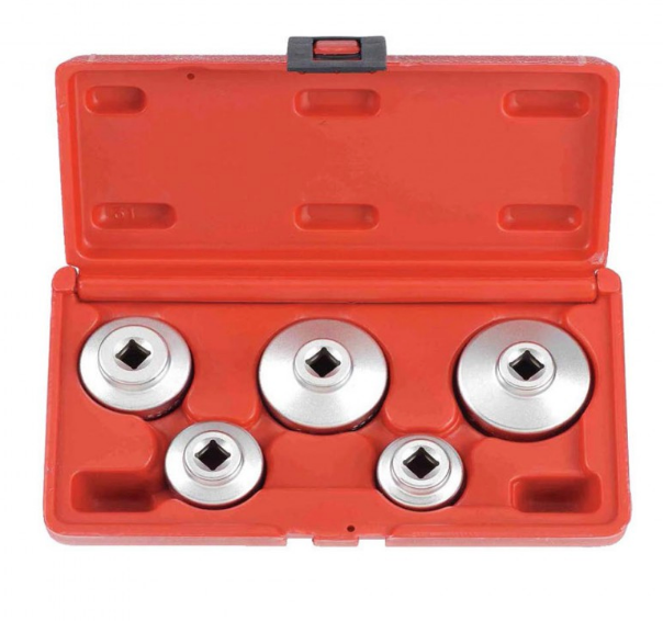 5pc Cap oil filter wrench set