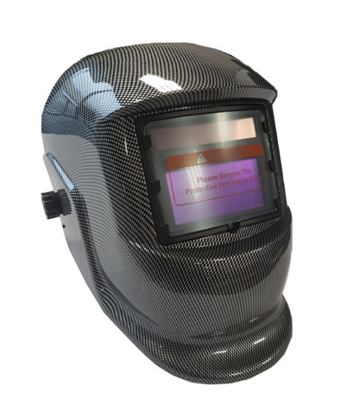 Carbon type welding helmet