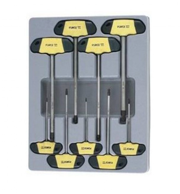 9pc Hex ball point SD T handle