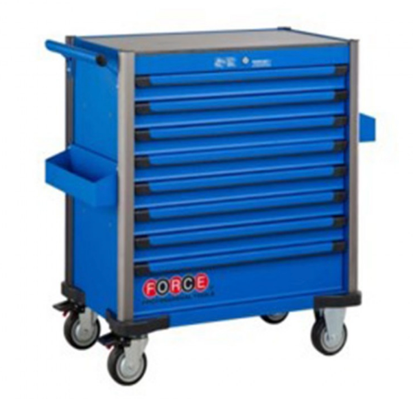 Blue 8-drawer jumbo trolley with 298pcs tools (EVA)