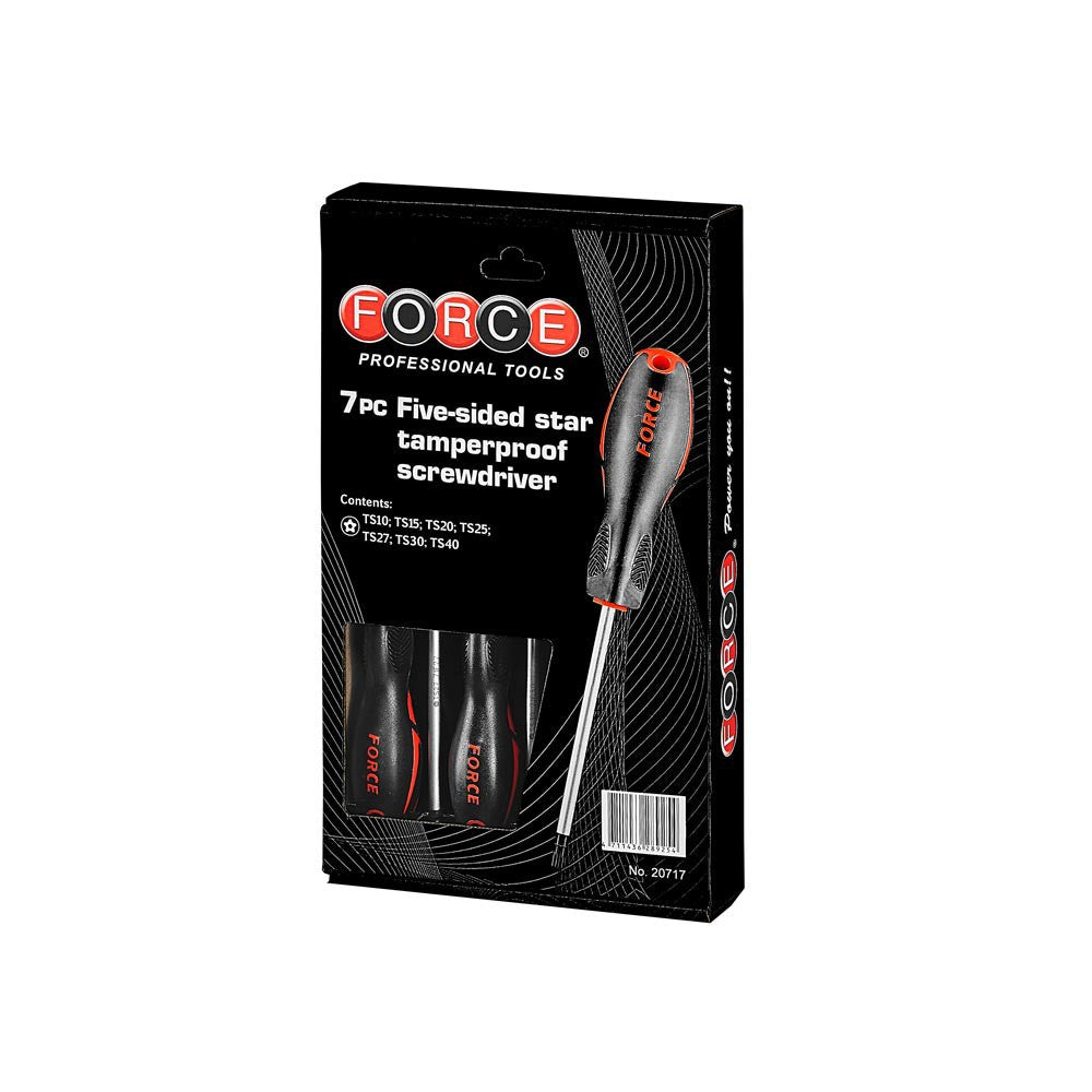 Schroevendraaierset 5-kant Resistorx TS 7 delig