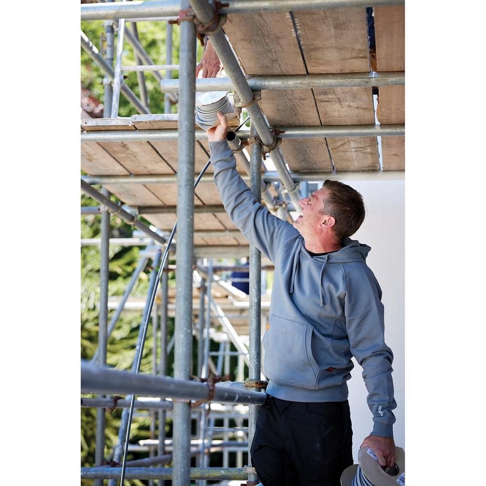 Scruffs - Eco Worker hoodie, grijs Maat XL