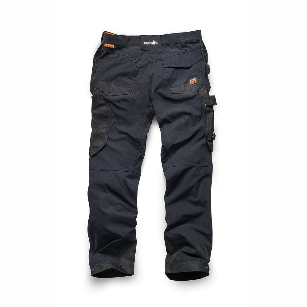 Scruffs - Pro Flex Plus werkbroek met holsterzakken, zwart