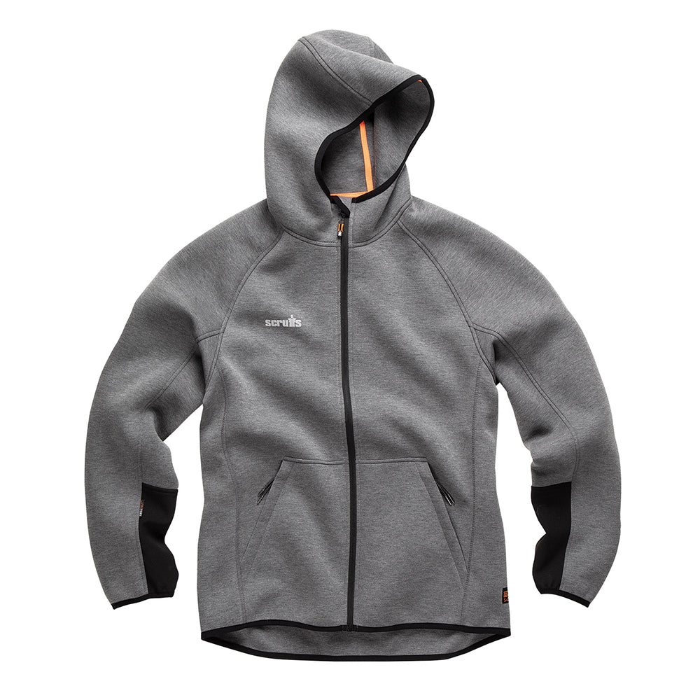 Scruffs - 'Trade Air-Layer' Hoodie, houtskool Maat M
