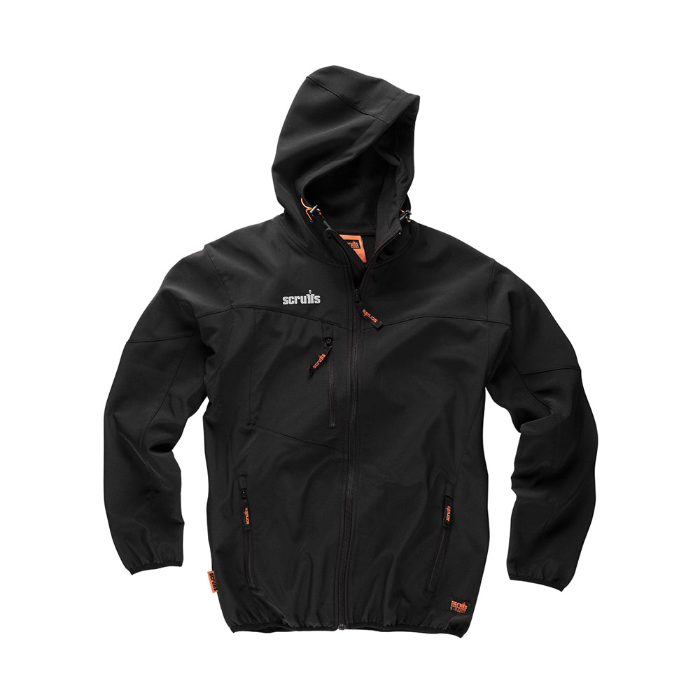 Scruffs - 'Worker' Softshell Werkjas, zwart Maat L