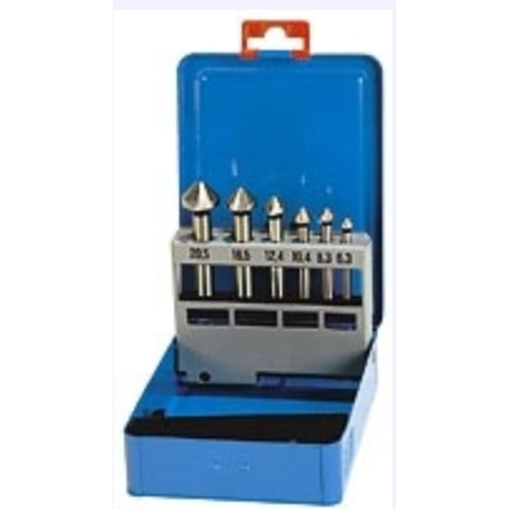 Set HSS verzinkfrezen In metalen cassette