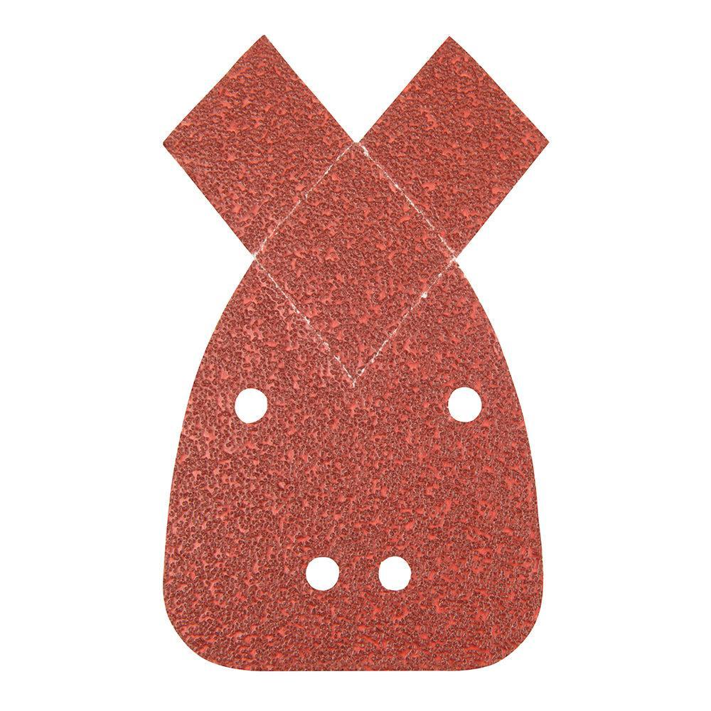 Silverline - 140 mm klittenband delta schuurvellen met 2 punten, 10 pk. 120 korrelmaat