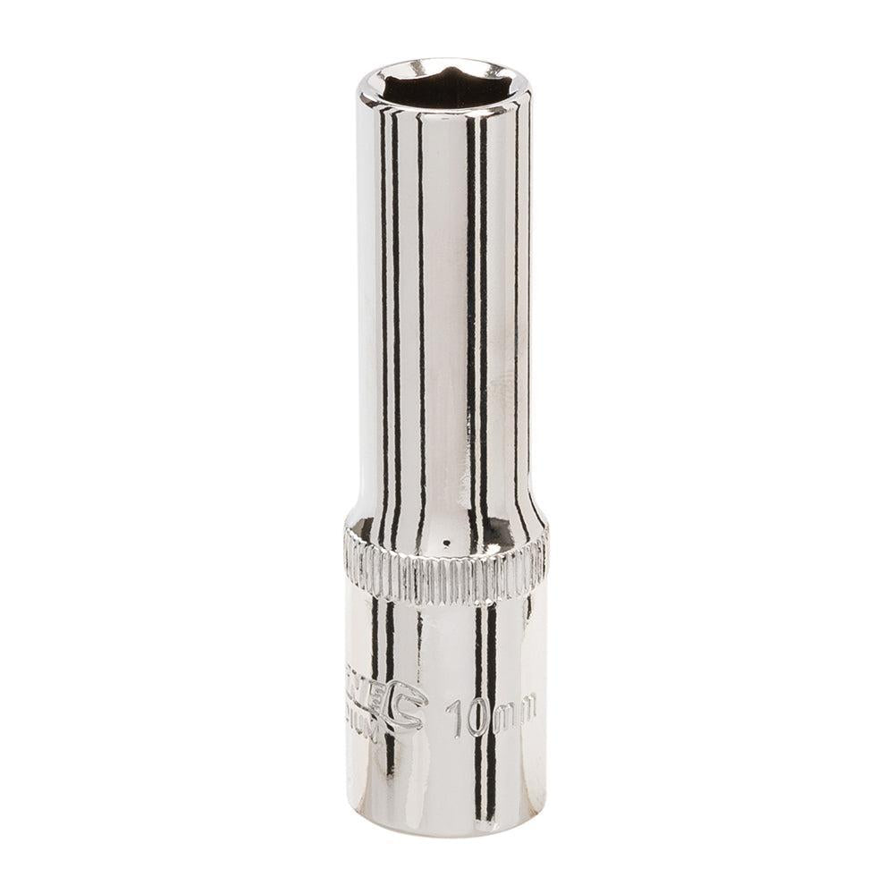 Silverline - Diepe 3/8" 6pt metrische dop 10 mm