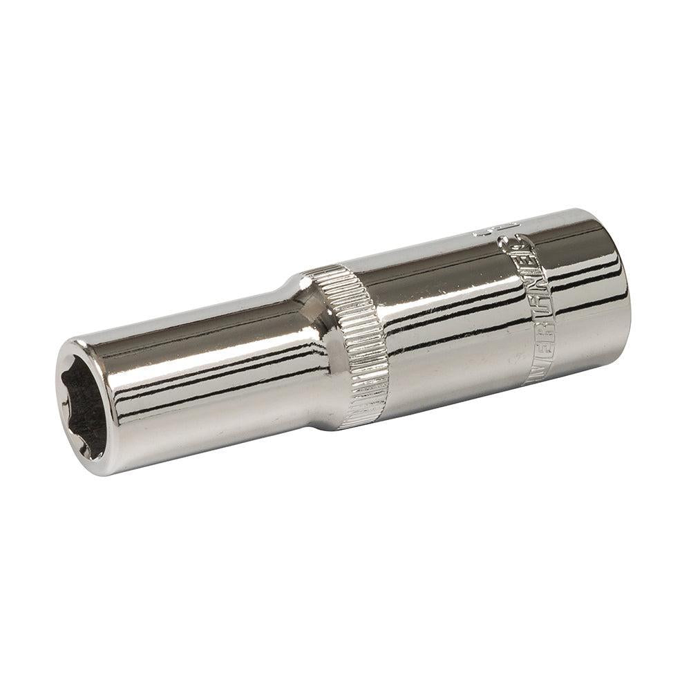 Silverline - Diepe zeskantige 1/2" metrische dop 12mm