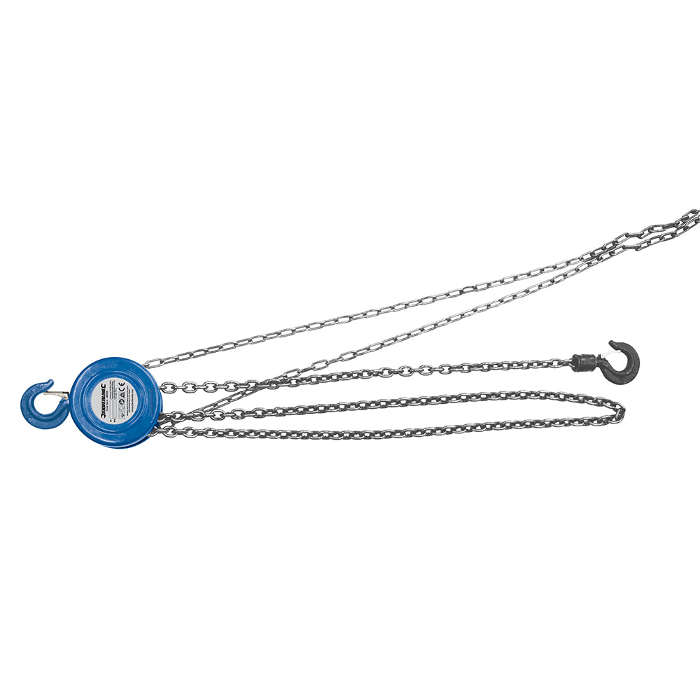 Silverline - Handtakel 2000 kg/3 m takelhoogte