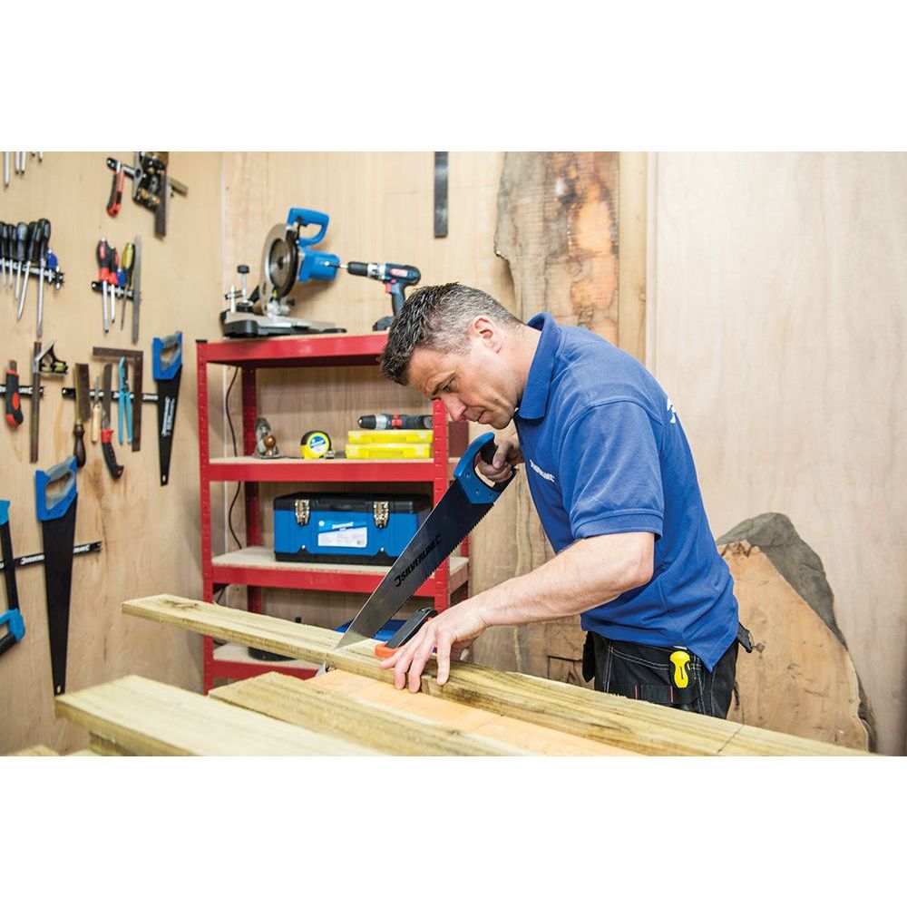 Silverline - Handzaag met geharde tanden 500 mm, 7 tpi