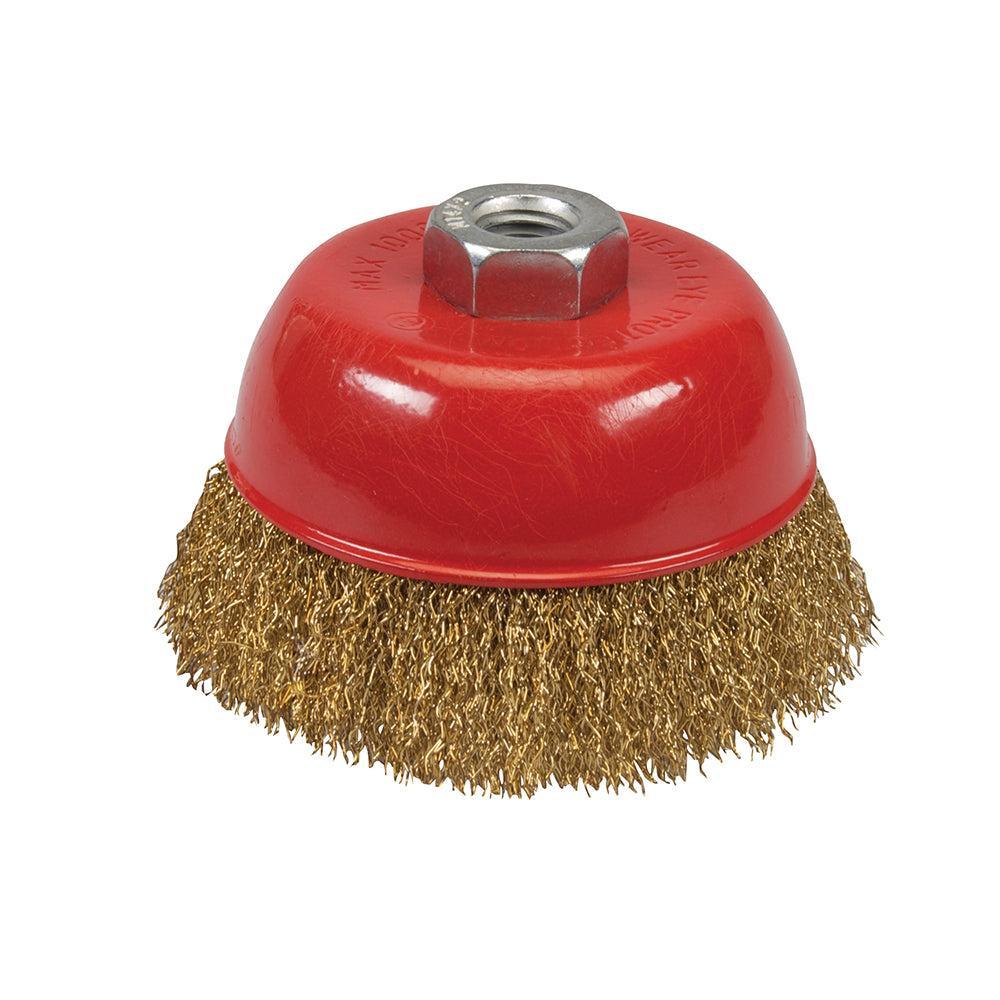 Silverline - Komborstel met gegolfd staaldraad 100 mm