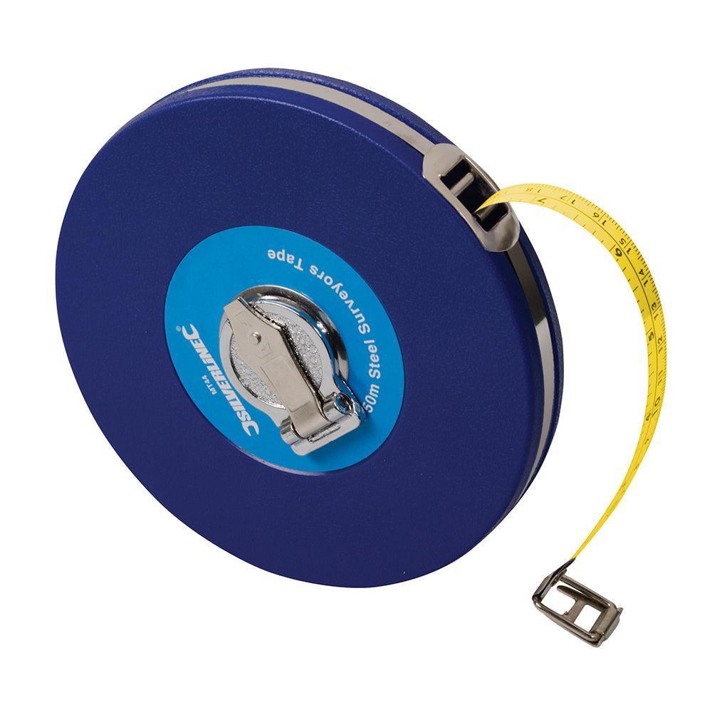Silverline - Stalen landmeter 50 m x 13 mm