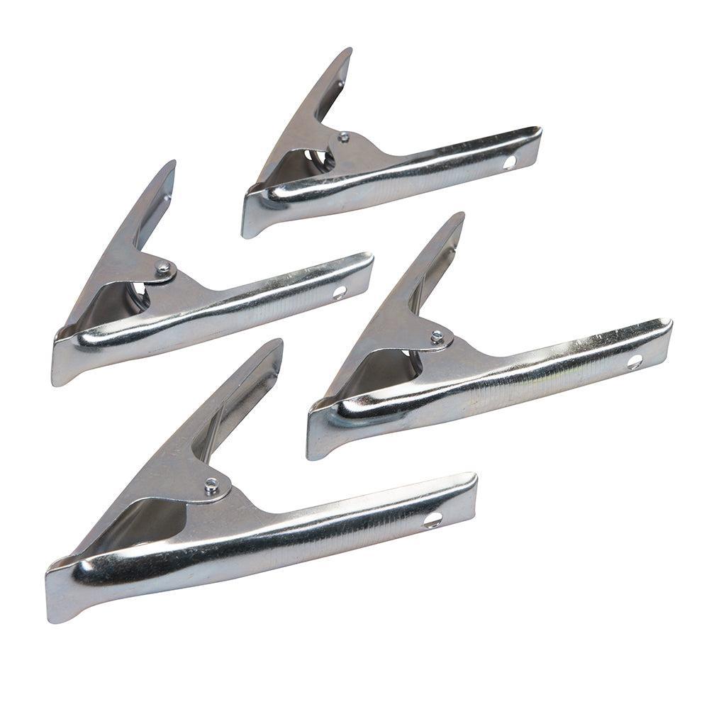 Silverline - Zeilklemmen, 4 pk. 70 mm kaak