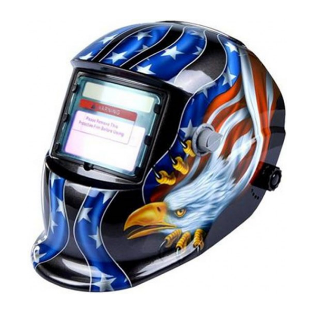 Skull type welding helmet