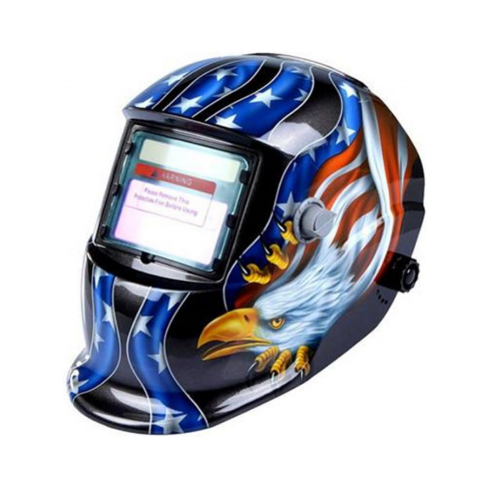 Skull type welding helmet