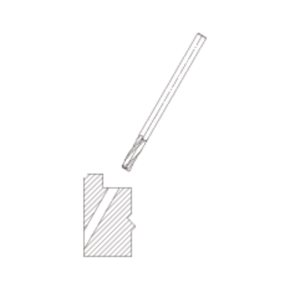 Spiraalgroeffrees HWM Schacht 8 mm Z=3 T.b.v. ontwateringssleuven