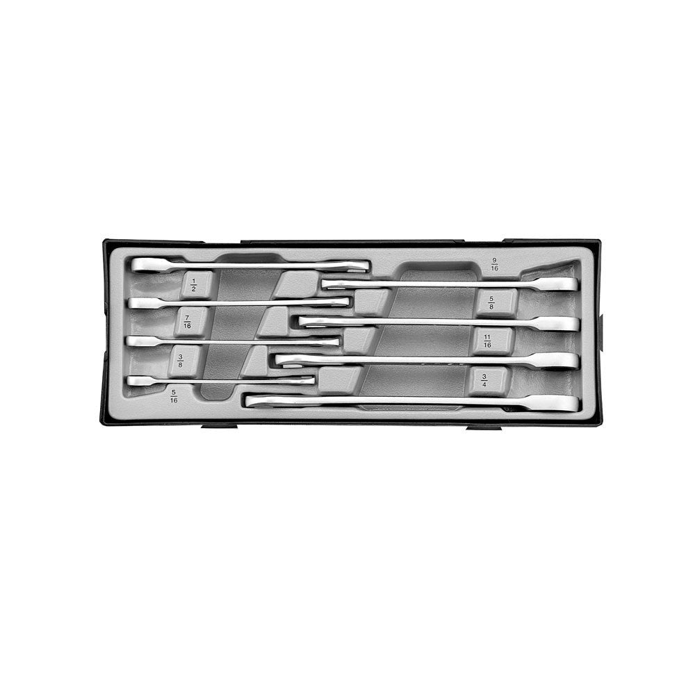 Steek-ratelsleutelset SAE 8 delig