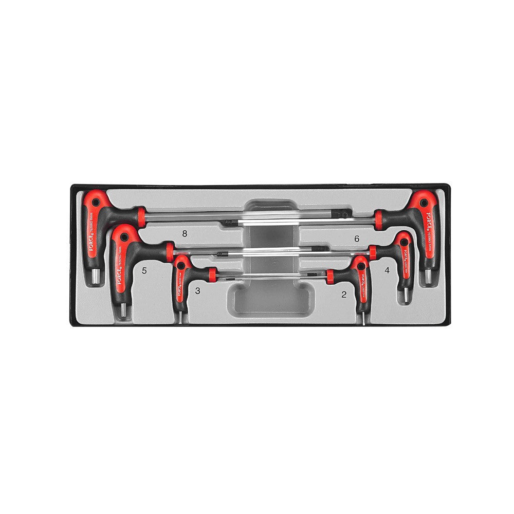 T-greep kogelinbus sleutelset 6 delig