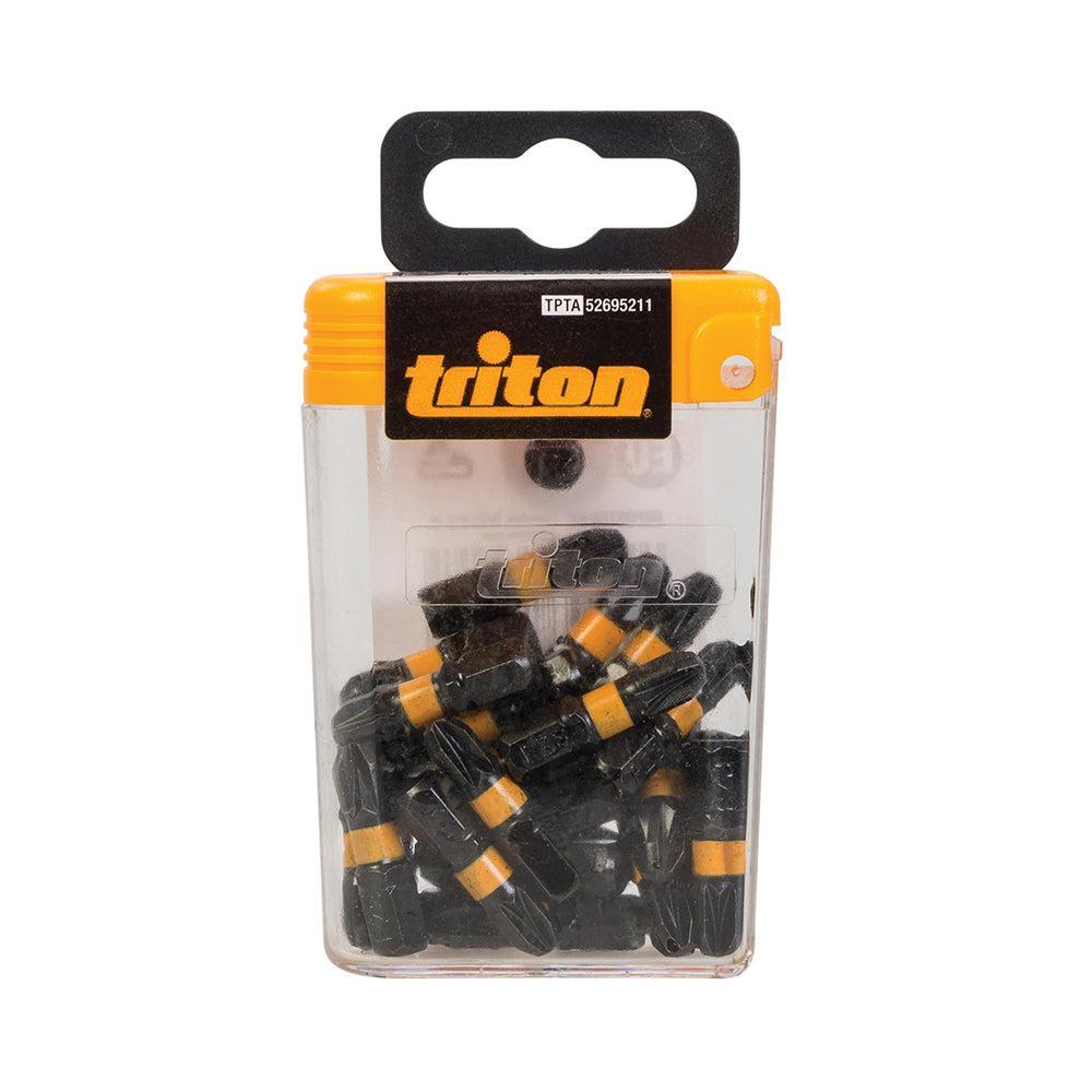 Triton - Pozidriv impact schroefbit, 25 pk. PZ3, 25 mm