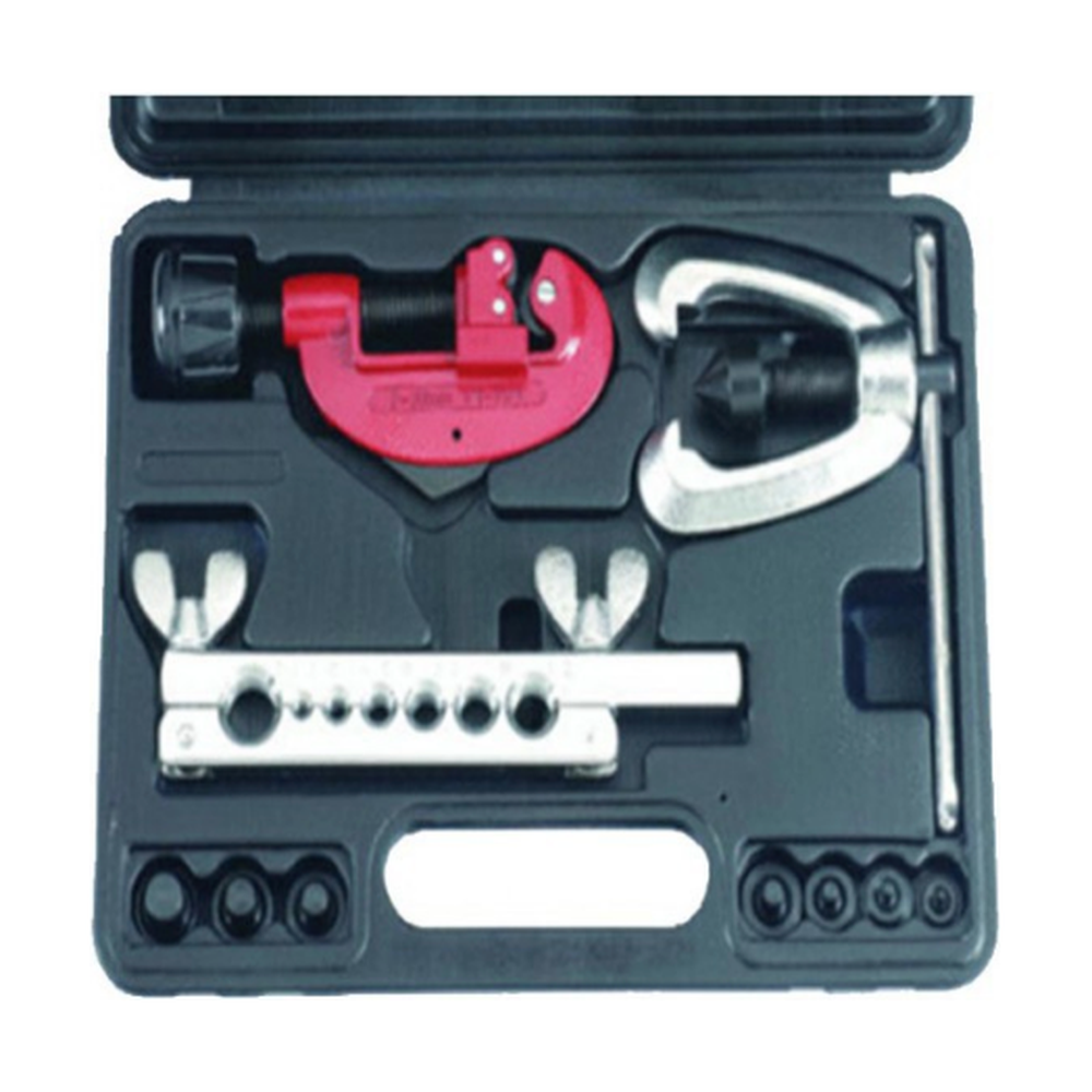 Tubing cutter and double flaring tool kit (SAE)