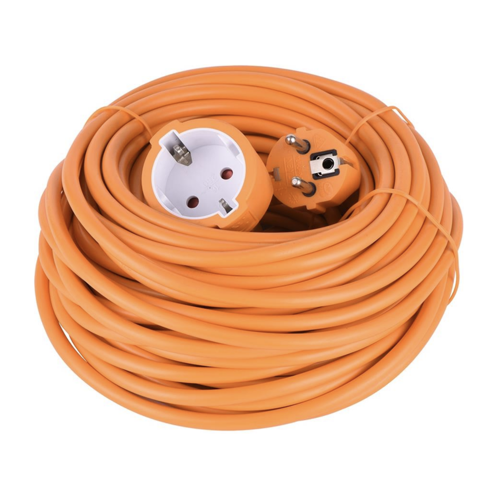 VERLENGSNOER ORANJE 20 MTR 3X1,0MM