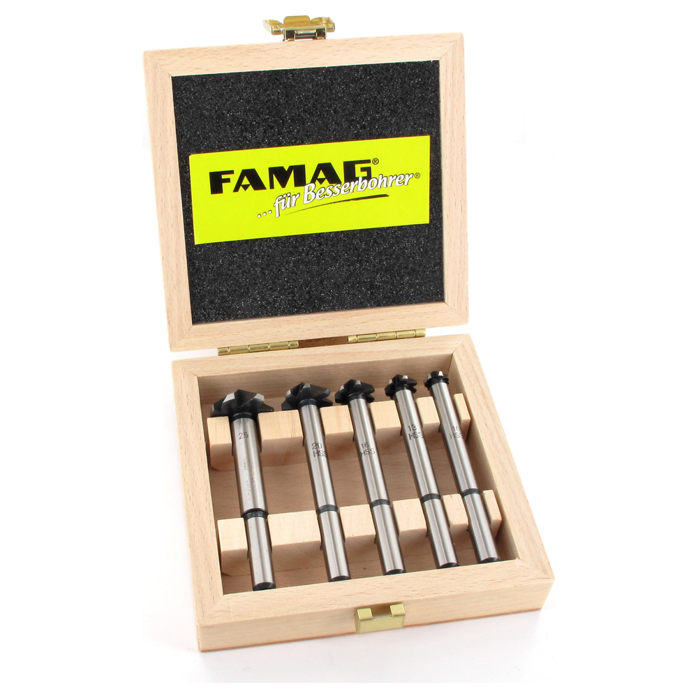 Verzinkboor met kolf in set 10/13/16/20/25mm