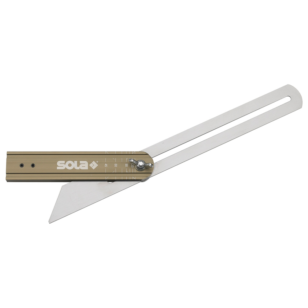 Zweihaak blok brons gean. ALU, been met graden aanduiding