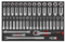 Red 8-drawer trolley with 512pc tools (EVA)