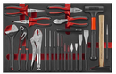 Red 8-drawer trolley with 512pc tools (EVA)